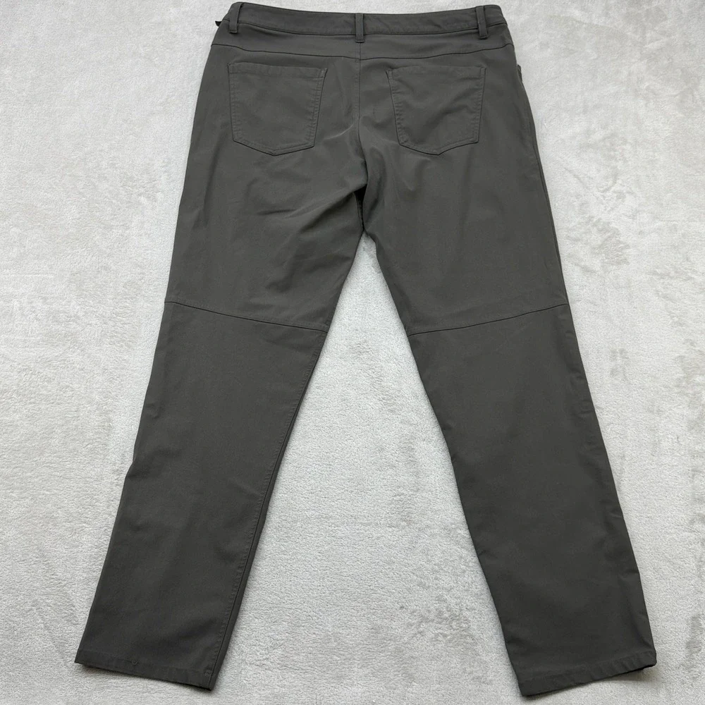 Lululemon ABC Slim Pant Mens 36x32 Grey Warpstreme Chino Performance Stretch